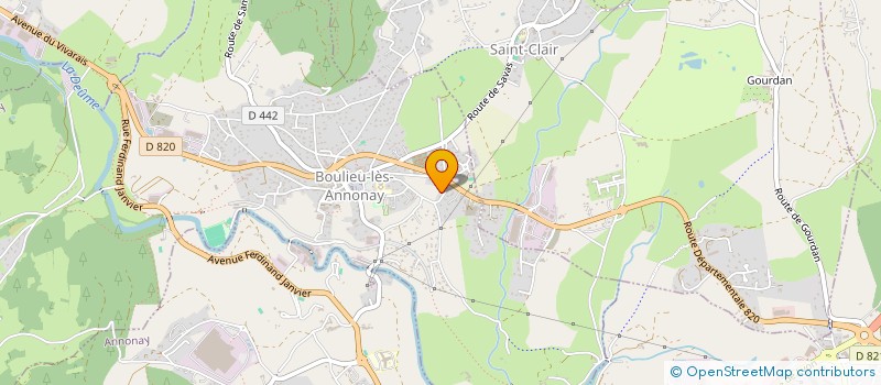 localisation de l'entreprise BODYIMPACT 2.0  BOULIEU-LES-ANNONAY