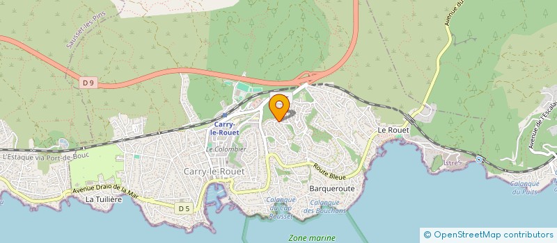 localisation de l'entreprise BODYMOOD STUDIO à CARRY-LE-ROUET