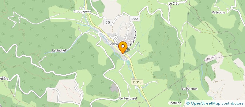 localisation de l'entreprise BODYPHA à VALSONNE