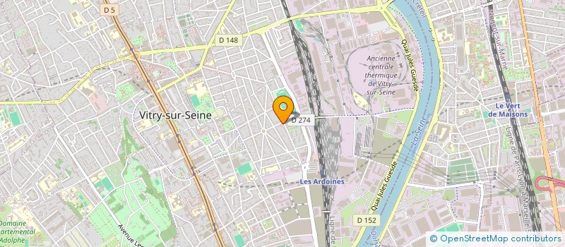 localisation de l'entreprise BODYSERV à VITRY-SUR-SEINE