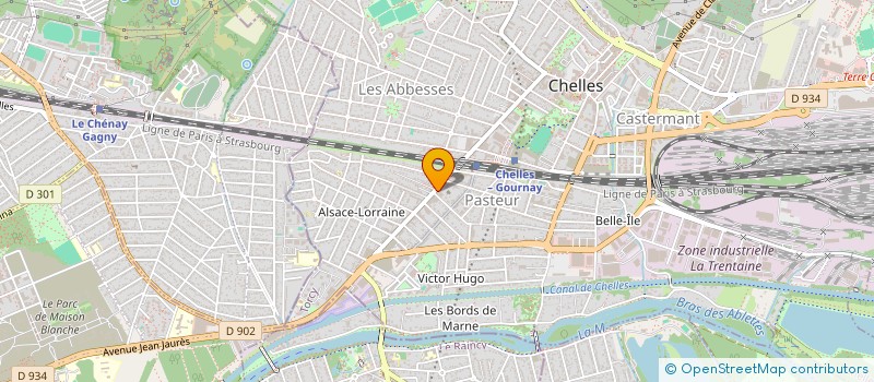 localisation de l'entreprise BODYSUN à CHELLES