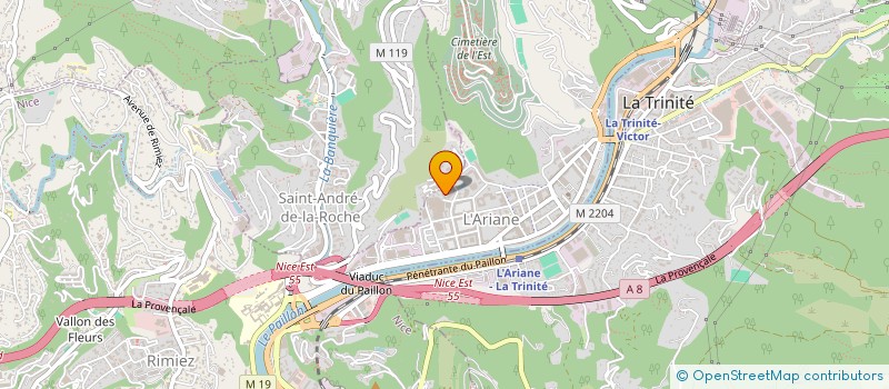 localisation de l'entreprise BODYTOX DISTRIBUTION à NICE