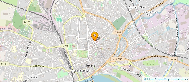 localisation de l'entreprise BODYWAY à NEVERS