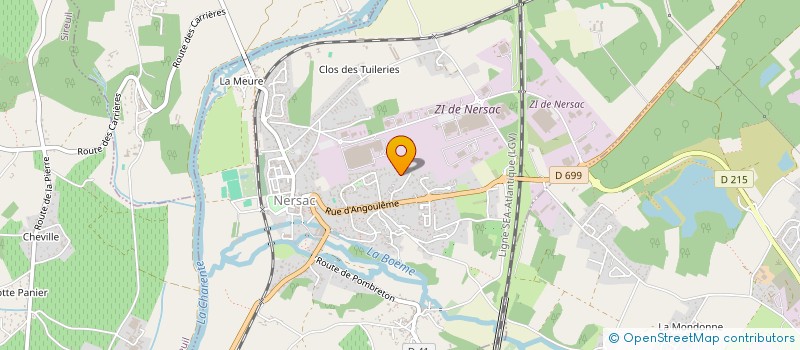 localisation de l'entreprise BOEME IMMOBILIER  NERSAC