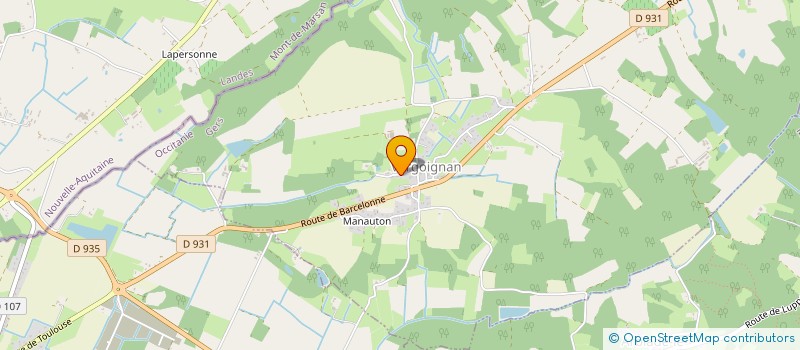 localisation de l'entreprise BOER  VERGOIGNAN