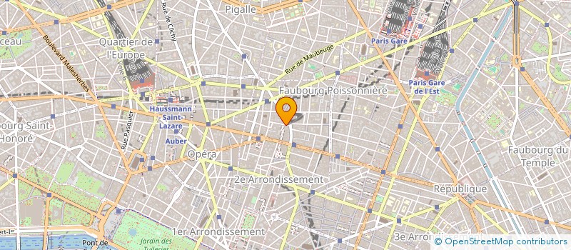 localisation de l'entreprise BOERAVE & GROSBOIS COMMUNICATION  PARIS