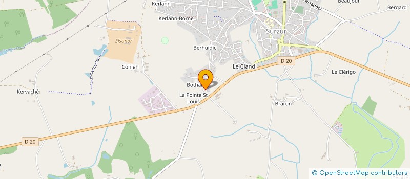localisation de l'entreprise BOERLEN NATALIZIO THEVENIN à SURZUR