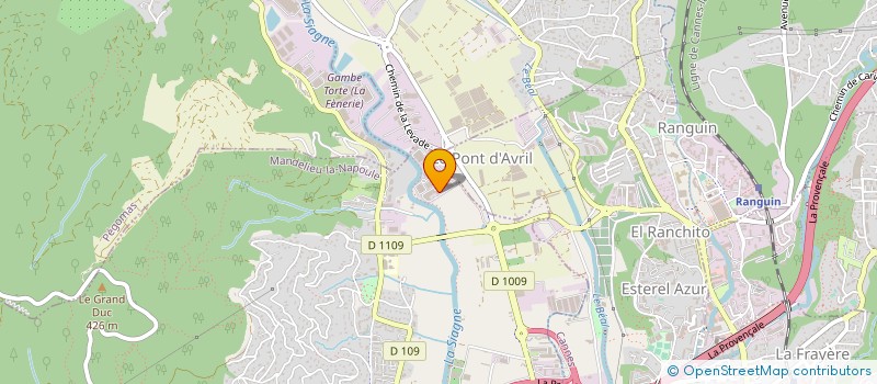 localisation de l'entreprise BOERO COLORI FRANCE à MOUGINS