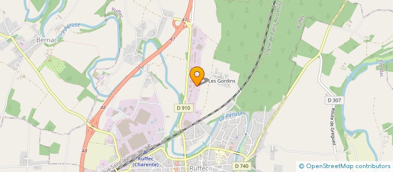 localisation de l'entreprise BOEUF & CO  RUFFEC