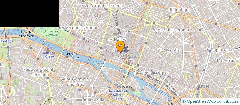 localisation de l'entreprise BOFHALLES S A à PARIS