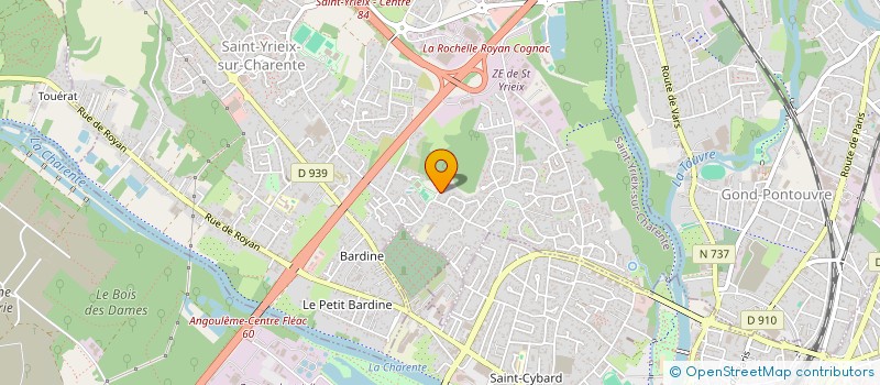 localisation de l'entreprise BOFLERIM à SAINT-YRIEIX-SUR-CHARENTE