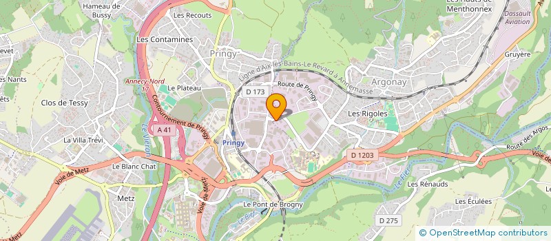 localisation de l'entreprise BOGA  ARGONAY