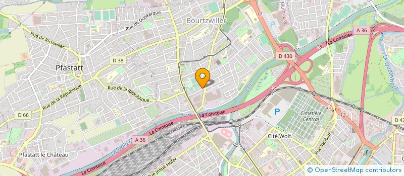 localisation de l'entreprise BOGA JET à MULHOUSE