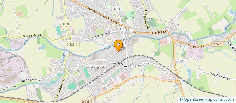 localisation de l'entreprise BOGAERT à LA GORGUE