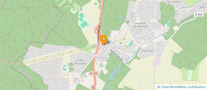 localisation de l'entreprise BOGARBAT à LESIGNY