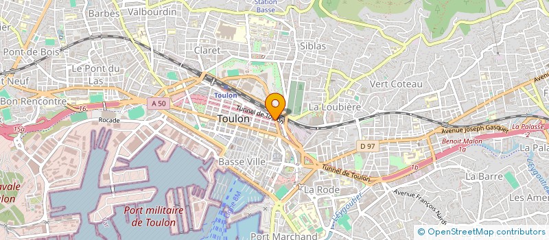 localisation de l'entreprise BOGAZ  TOULON