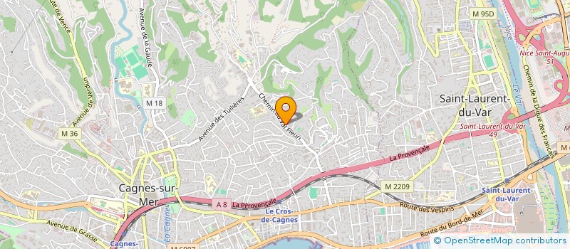 localisation de l'entreprise BOGDANOVIC  CAGNES-SUR-MER