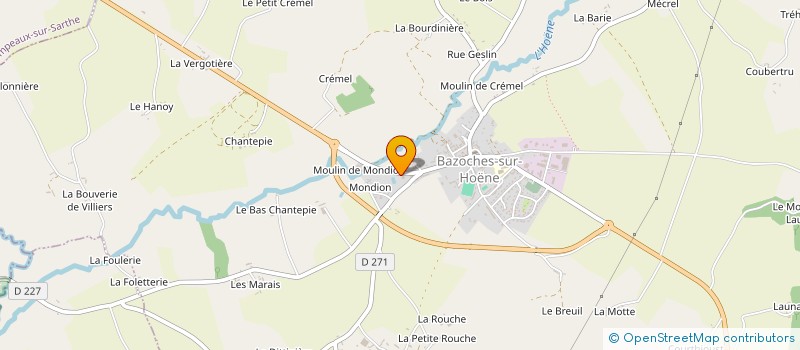 localisation de l'entreprise BOGET à BAZOCHES-SUR-HOENE