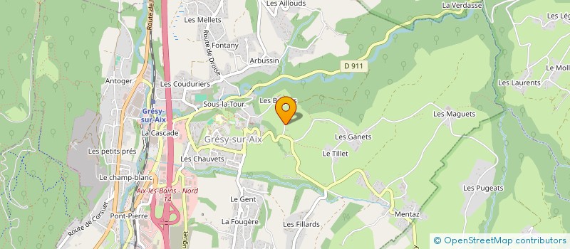 localisation de l'entreprise BOGEY TP à GRESY-SUR-AIX