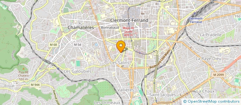 localisation de l'entreprise BOGINKA  CLERMONT-FERRAND