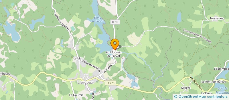 localisation de l'entreprise BOGO SARL à CLERGOUX