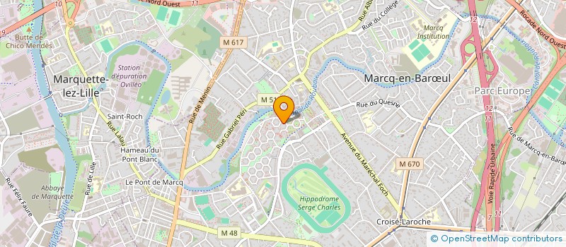 localisation de l'entreprise BOGOTA à MARCQ-EN-BARŒUL