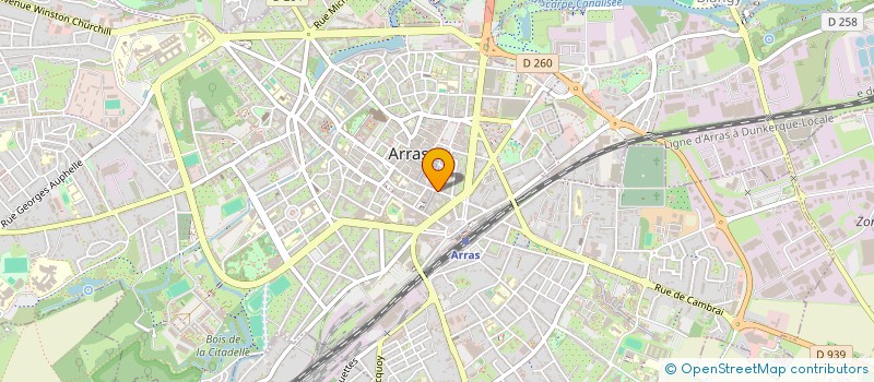 localisation de l'entreprise BOHEM'A à ARRAS