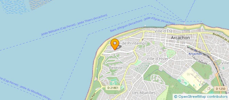 localisation de l'entreprise BOHEMA  ARCACHON