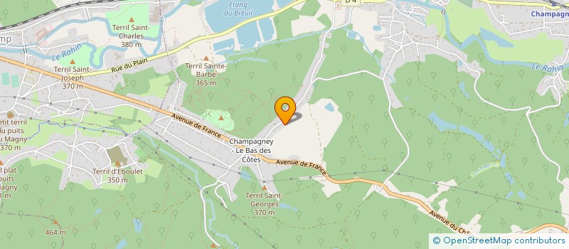 localisation de l'entreprise BOHEME LUCAS  CHAMPAGNEY