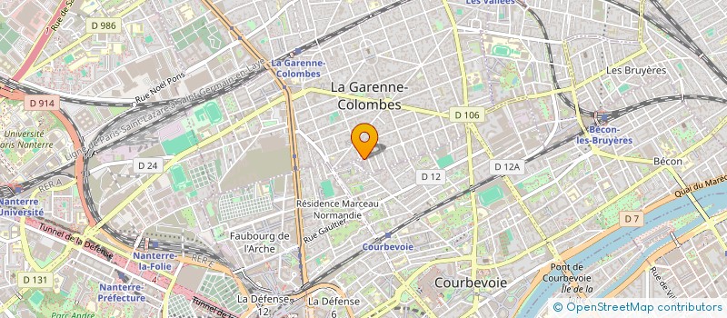 localisation de l'entreprise BOHEMIA à LA GARENNE-COLOMBES