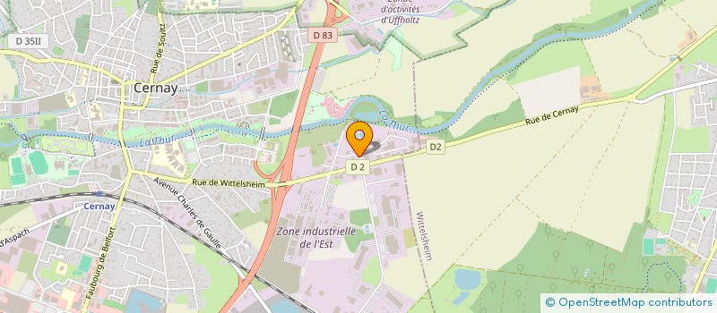 localisation de l'entreprise BOHL PLAST à CERNAY