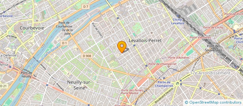 localisation de l'entreprise BOHN-CBV à LEVALLOIS-PERRET