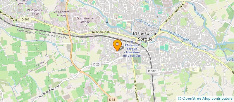localisation de l'entreprise BOHOMA à L'ISLE-SUR-LA-SORGUE