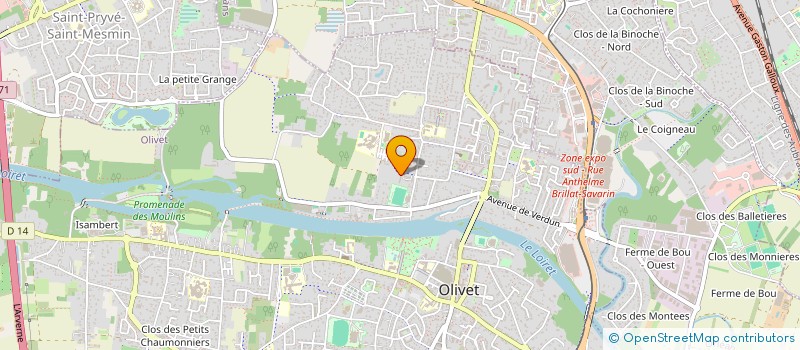 localisation de l'entreprise BOHUP à OLIVET