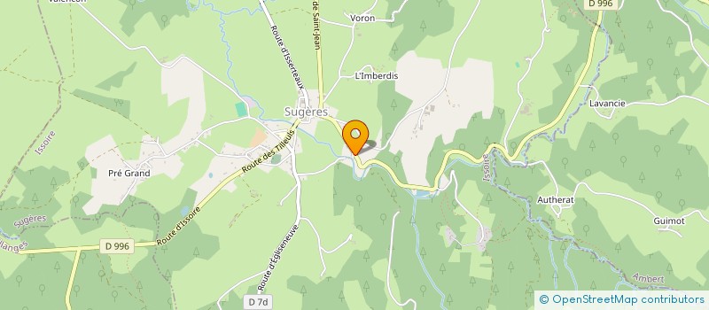 localisation de l'entreprise BOICHE ET GIRONDE  SUGERES