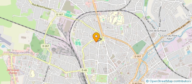 localisation de l'entreprise BOIDIN à NEVERS
