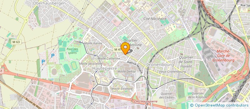 localisation de l'entreprise BOIFOR à STRASBOURG