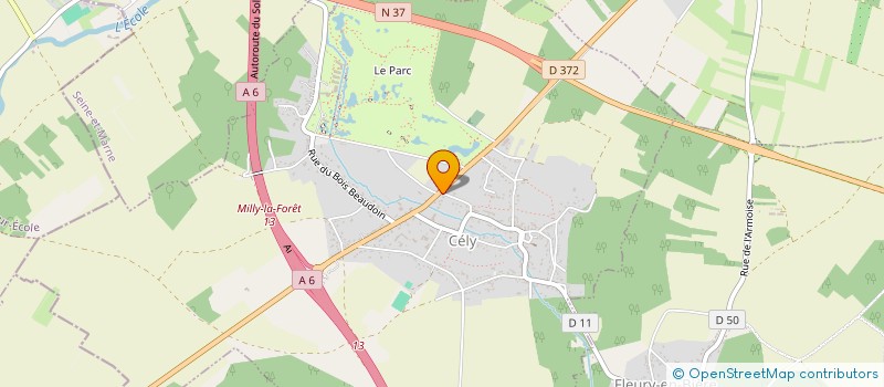 localisation de l'entreprise BOIGNY  CELY