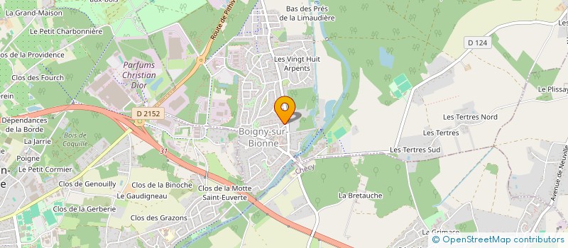 localisation de l'entreprise BOIGNY KINE à BOIGNY-SUR-BIONNE