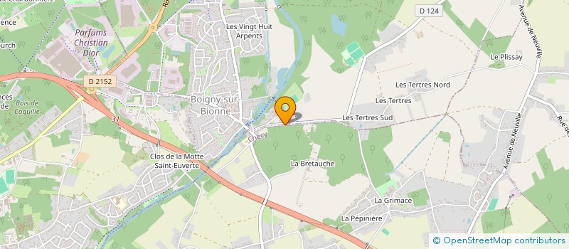 localisation de l'entreprise BOIGNY PETANQUE à BOIGNY-SUR-BIONNE