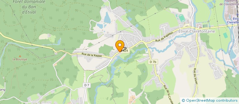 localisation de l'entreprise BOILEAU AGENCEMENTS  ETIVAL-CLAIREFONTAINE