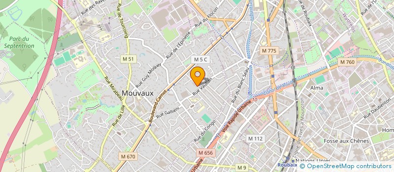 localisation de l'entreprise BOILEBON  MOUVAUX