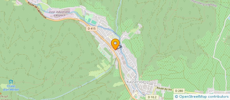 localisation de l'entreprise BOILEVENT SARL  KAYSERSBERG VIGNOBLE