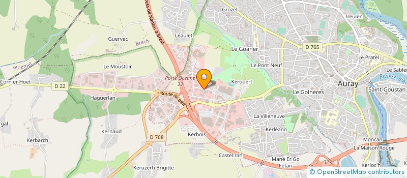 localisation de l'entreprise BOIMARE JOUETS à AURAY