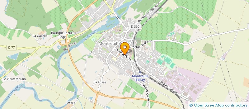 localisation de l'entreprise BOIREAU CONSTRUCTION  MONTREUIL-BELLAY