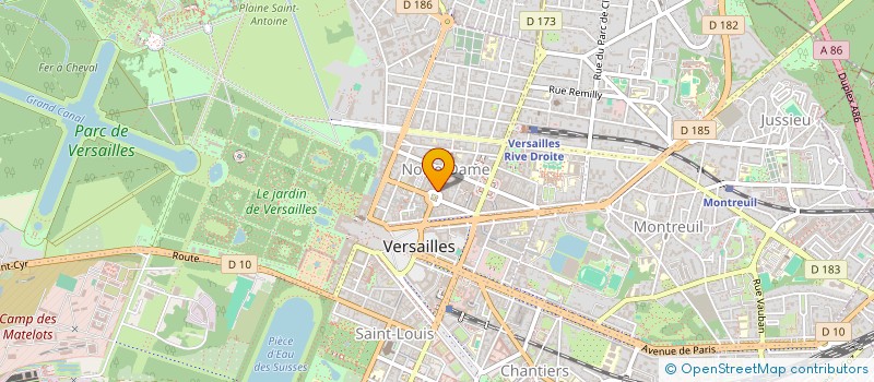 localisation de l'entreprise BOIRIMMO à VERSAILLES