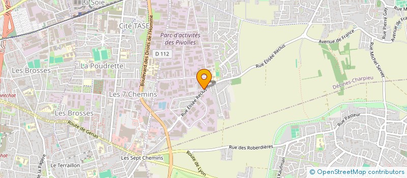 localisation de l'entreprise BOIRO à DECINES-CHARPIEU