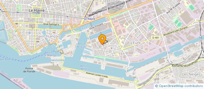 localisation de l'entreprise BOIRON ISOLATION à LE HAVRE