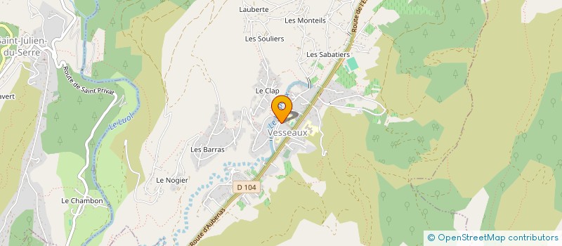 localisation de l'entreprise BOIRON SURGELATION à VESSEAUX