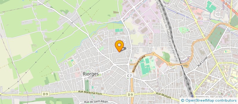 localisation de l'entreprise BOIROT D à RIORGES